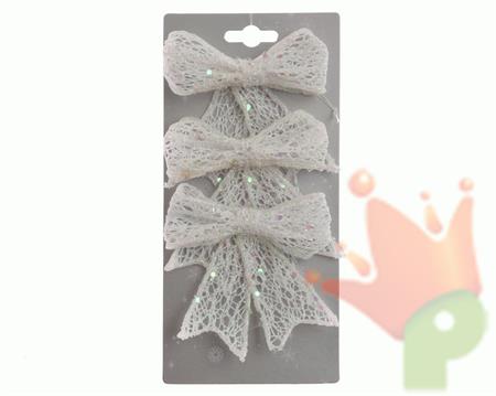 FIOCCO BIANCO 3 PZ  2x9x9cm