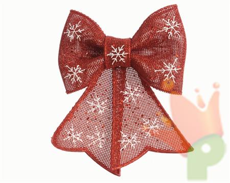 FIOCCO ROSSO GLITTER  4x19.5x29cm
