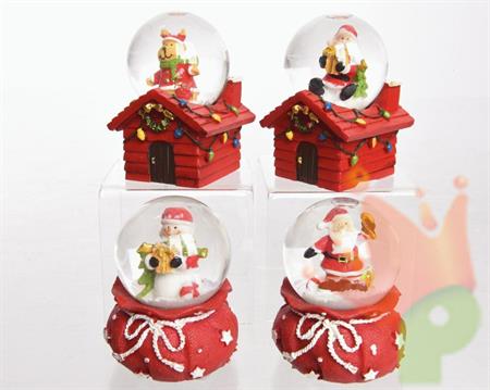 PALLA DECORATIVA CON ACQUA 4 ASS dia5x6cm