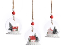 PALLA CON DECORAZIONI ALL INTERNO  dia8x23cm