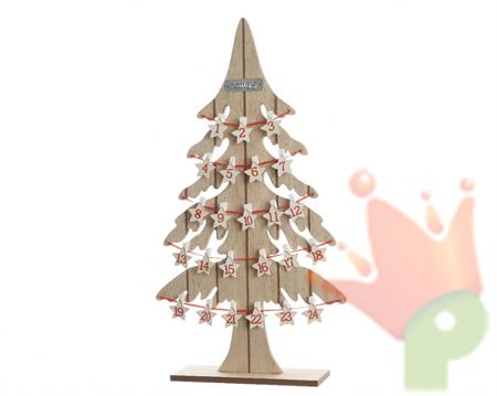 CALENDARIO AVVENTO ALBERO 8.5x30x54.5cm