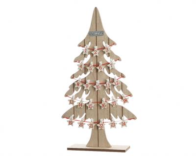 CALENDARIO AVVENTO ALBERO 8.5x30x54.5cm