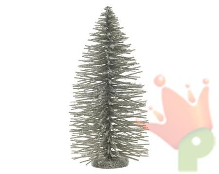 ALBERO GLITTER COL CHAMPAGNE  dia16x35cm