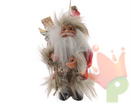 DECORAZIONE PENDENTE 2 ASS BABBO NATALE 20x28x13cm