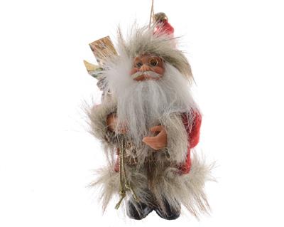 DECORAZIONE PENDENTE 2 ASS BABBO NATALE 20x28x13cm