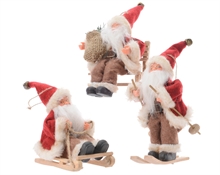 BABBO NATALE CON SEDIA  9x5x15cm 13cm 7x13x10cm