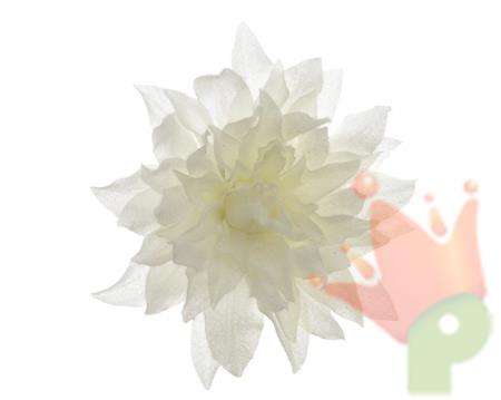FIORE DALIA CON CLIP BIANCO INNEVATO dia20cm