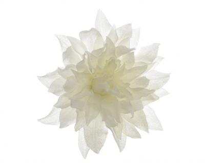 FIORE DALIA CON CLIP BIANCO INNEVATO dia20cm