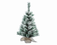 MINI ALBERO INNEVATO  CON BASE JUTA 45cm