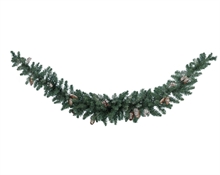 GHIRLANDA SHERWOOD CON DECORO BACCHE E PIGNE  180cm