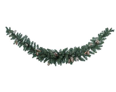 GHIRLANDA SHERWOOD CON DECORO BACCHE E PIGNE  180cm