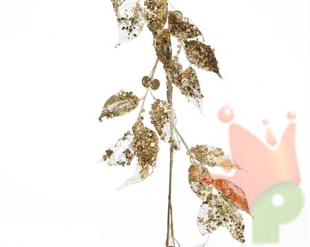 GHIRLANDA GLITTERATA ORO 120cm