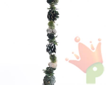 GHIRLANDA PIGNE DECORATA 6x150cm