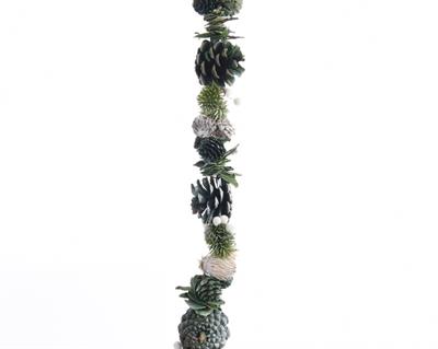 GHIRLANDA PIGNE DECORATA 6x150cm