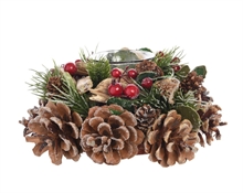 PORTA TEALIGHT 19x19x9.5cm NATURALE