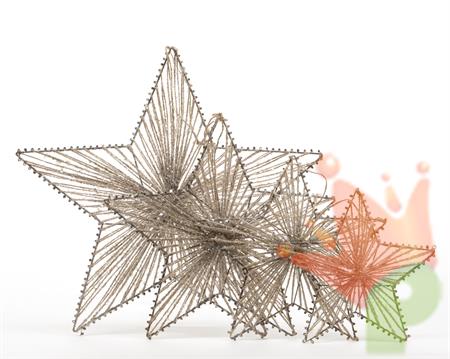 DECORRAZIONE PENDENTE STELLA D.40CM NATURALE