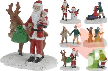 FIGURA NATALE RESINA 5CM 6ASS