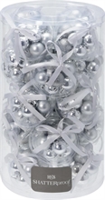 PALLINE DI NATALE ARGENTO 3 CM CONFEZIONE 12 PZ