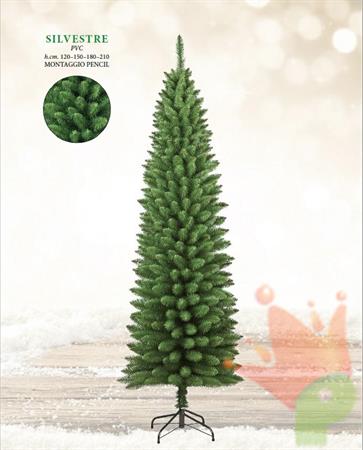 ALBERO DI NATALE SLIM 210 CM SILVESTRE