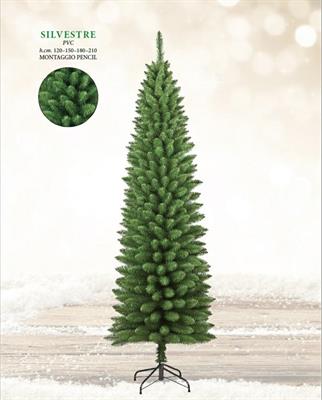 ALBERO DI NATALE SLIM 210 CM SILVESTRE