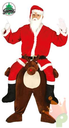 COSTUME RENNA TRASPORTA BABBO NATALE TG. L