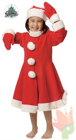 COSTUME BAMBINA NATALE TG. 3-4 ANNI