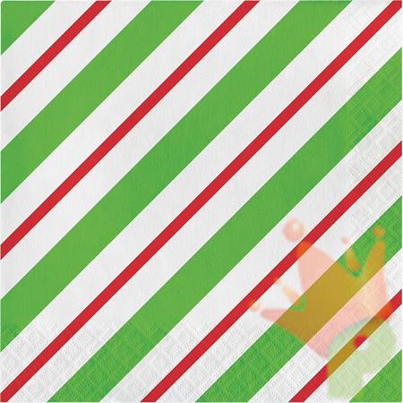 TOVAGLIOLI 33X33CM 2V PEPPERMINT PARTY 16PZ