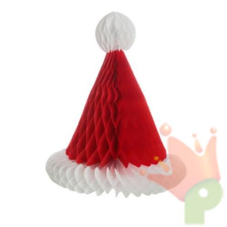 CAPPELLO NATALIZIO FESTONE CARTA