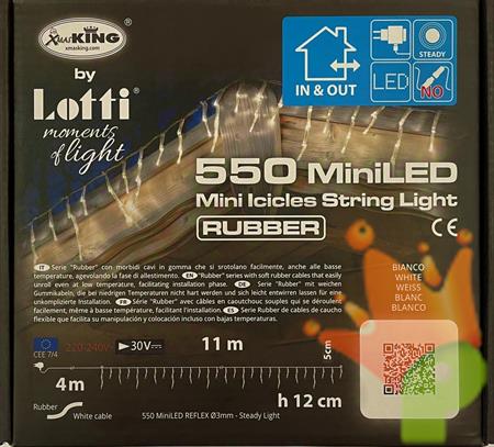 LUCI DI NATALE A TENDA 550 LED BIANCO
