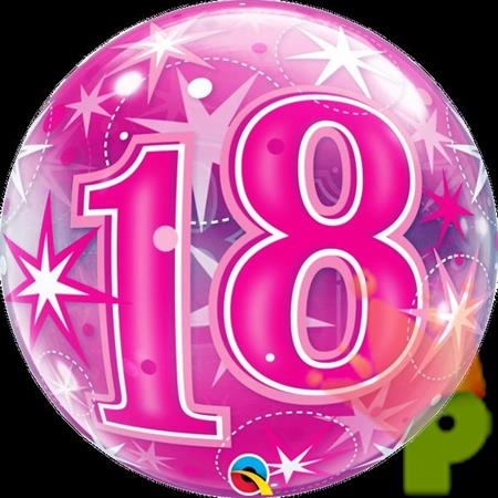 PALLONCINO BUBBLE 22INCH 18 ROSA