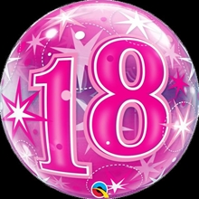 PALLONCINO BUBBLE 22INCH 18 ROSA