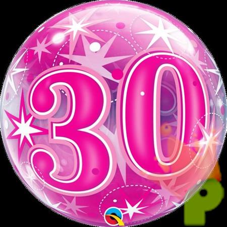 PALLONCINO BUBBLE 22INCH 30 ROSA