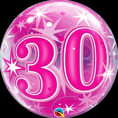 PALLONCINO BUBBLE 22INCH 30 ROSA