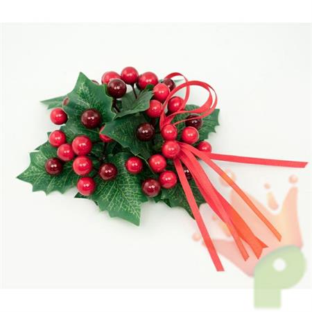 GIROCANDELA AGRIFOGLIO CON BACCHE