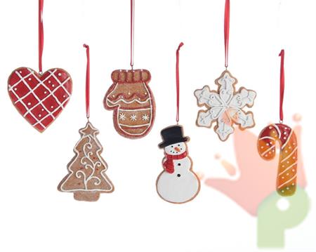 DECORAZIONE PENDENTE FIGURE NATALIZIE ASSORTITI
