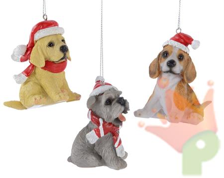 DECORAZIONE PENDENTE CANI 3.ASS
