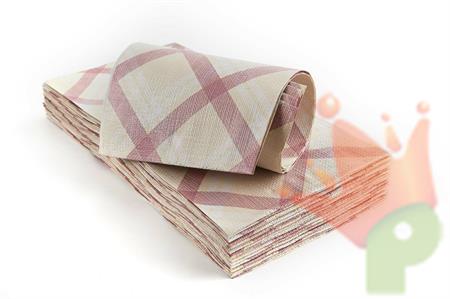 TOVAGLIA 100X100CM SCOZZESE AVORIO 25PZ
