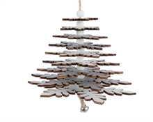 DECORAZIONE PENDENTE ALBERO 13X24CM