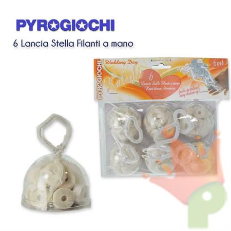 LANCIA STELLE FILANTI A MANO W GLI SPOSI 6PZ