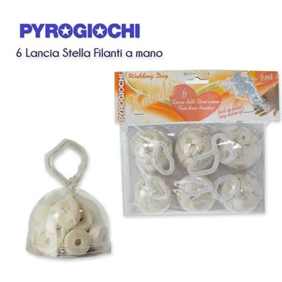 LANCIA STELLE FILANTI A MANO W GLI SPOSI 6PZ