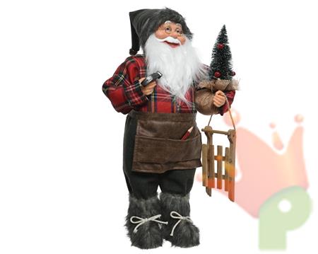 BABBO NATALE CARPENTIERE  24X14X45CM