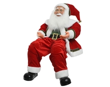 BABBO NATALE CON VESTITO ROSSO SEDUTO 60X60X140