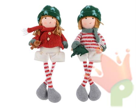 BAMBINA SEDUTA CON PULLOVER 18X13X45CM