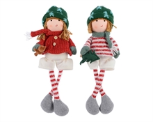 BAMBINA SEDUTA CON PULLOVER 18X13X45CM