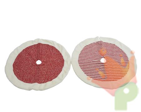 COPRIBASE PER ALBERO DECORATO ROSSO E BIANCO 90X3CM ASS.