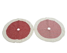 COPRIBASE PER ALBERO DECORATO ROSSO E BIANCO 90X3CM ASS.