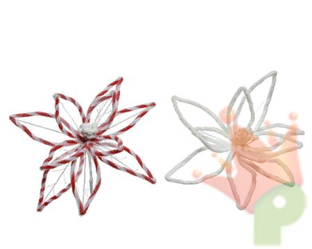 STELLA DI NATALE IN ORGANZA CON CLIP