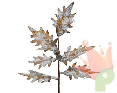 RAMO CON FOGLIE NATURALI INNEVATE 4X25X65