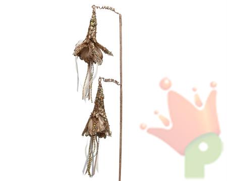 RAMO CAMPANULE PLATINO 90 CM