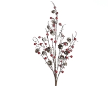 RAMO BACCHE CON NEVE 60CM